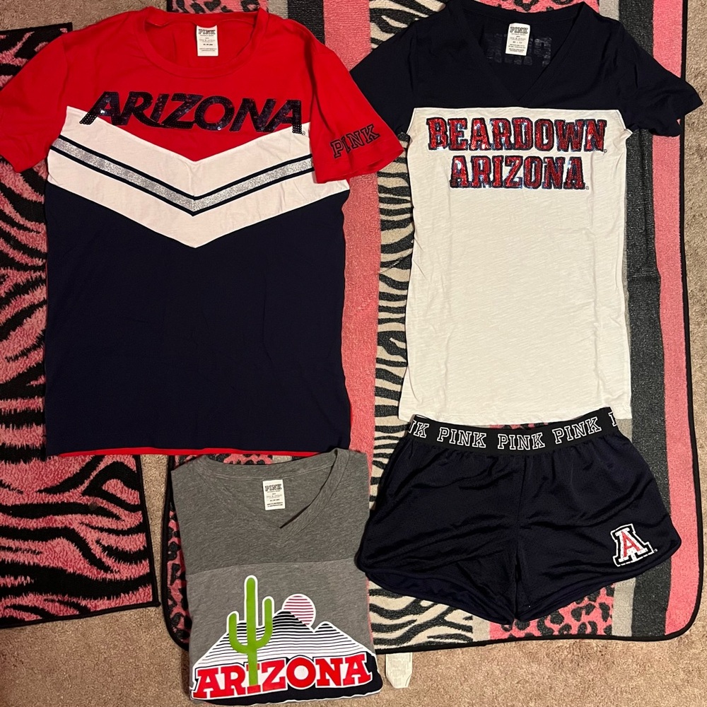 Vintage PINK Victoria's Secret Arizona Wildcats set bundle